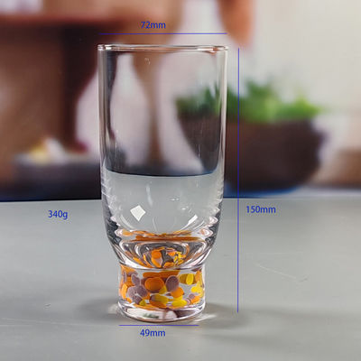 Handmade Modern Design Colorful Cocktail Drinking Glasses Custom Confetti Beverage Highball Glass