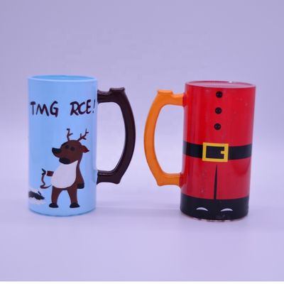 Color Decorated Steins Customize Handpainted Glass Beer Mug