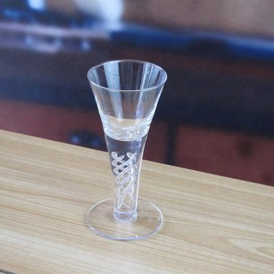 Handmade Decorative Twisted DNA Stem Custom Shot Glasses