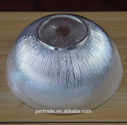 Silver Gold Decorated Glass Charger Plates For Salad Bowl