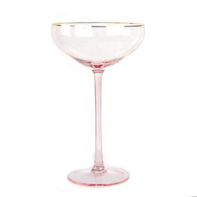 Pink Crystal Cocktail Glasses