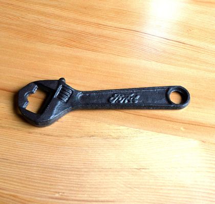 Spanner Shape Cast Iron Bottle Opener