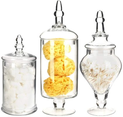 Bird Handle Glass Canister With Lid