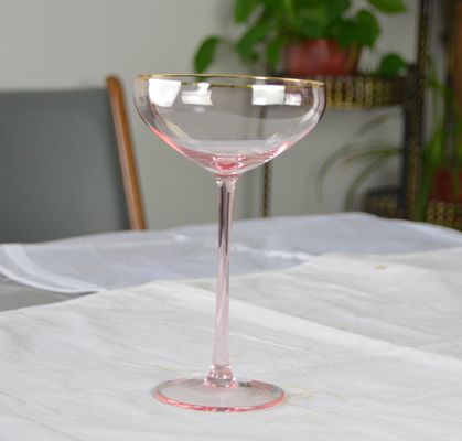 Pink Crystal Cocktail Glasses