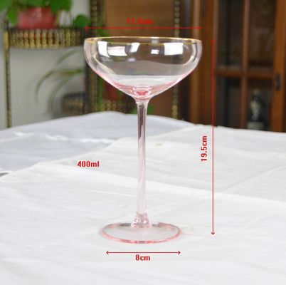 Pink Crystal Cocktail Glasses