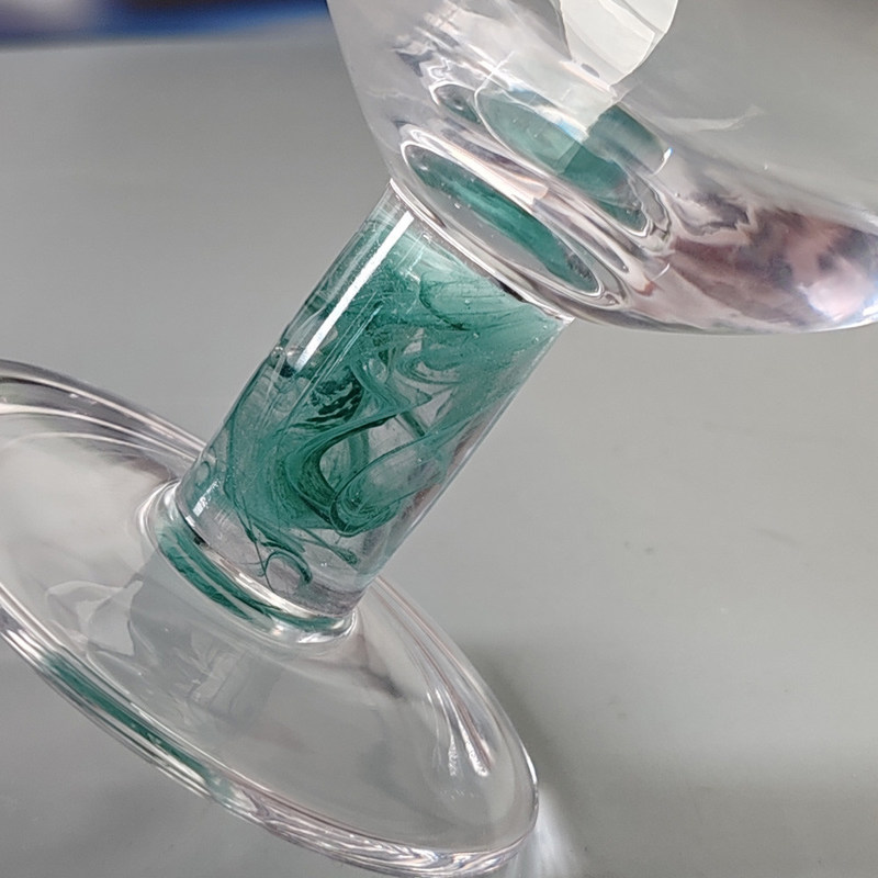 qualidade Confeti mexicano design elegantes copos de água luxuosos cocktails confeti soprado à mão copos de vidro romântico de caule curto copos de vinho fábrica