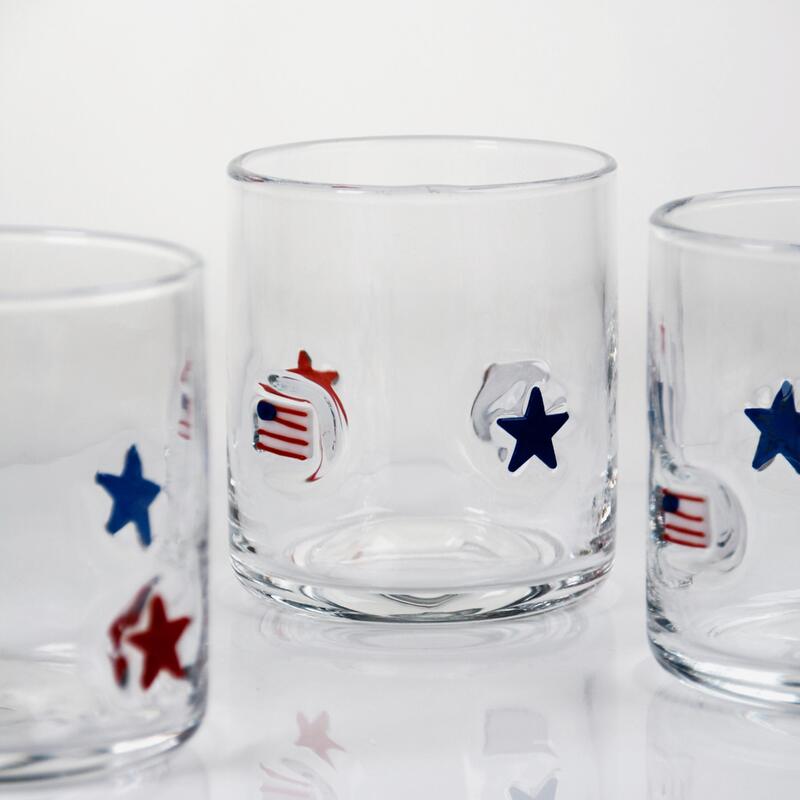 qualidade Ícone de Vidro Patriótico Soprado à Mão com Capacidade de 400ml - Copo Transparente para Whisky e Coquetéis fábrica