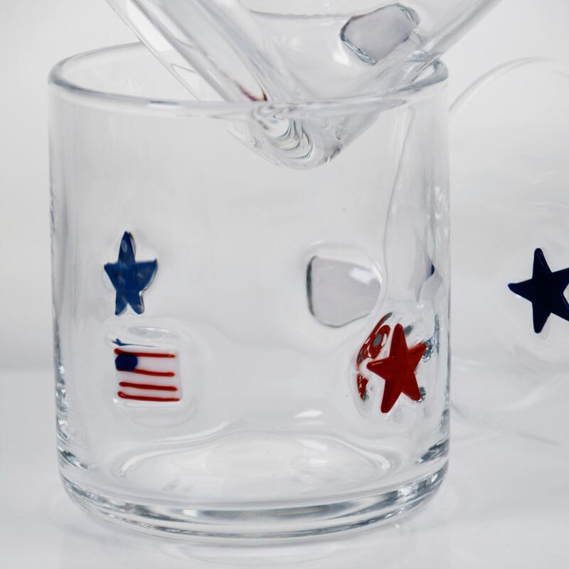 qualidade Ícone de Vidro Patriótico Soprado à Mão com Capacidade de 400ml - Copo Transparente para Whisky e Coquetéis fábrica