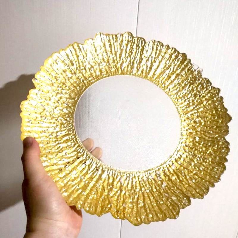 Glass Charger Platesm For Wedding