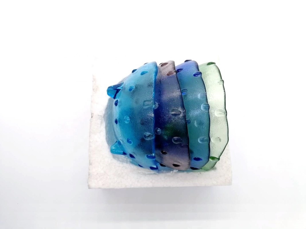 qualidade Placas únicas de 3 pés de vidro para frutas e sobremesas fábrica