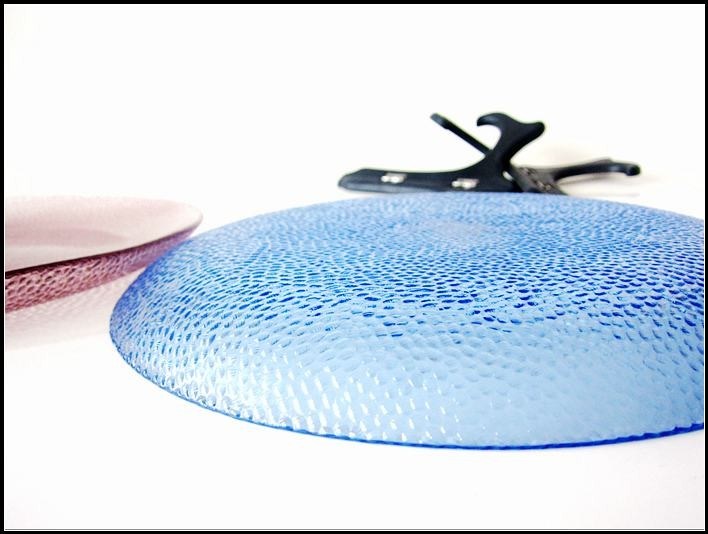 qualidade Placas de carregamento de vidro de cor de borda transparente de 10 polegadas fábrica