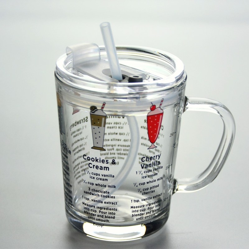 qualidade Copo de bebida de cristais de desenho animado com tampa e palha de silicato fábrica