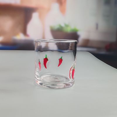 qualidade 14oz de Chilli Decorativo DOF Vidro Forma de Coração Garrafas de Água Garrafas México Rock Copo de Vidro para Prémio de Casamento fábrica