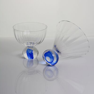 qualidade Elegante conjunto de vidros de vinho de cristal azul ideal para restaurantes hotéis bares e serviços de catering fornecendo clareza e estilo superior fábrica