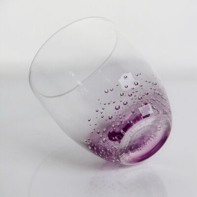 qualidade Vidro de vinho de cristal soprado à mão com bolhas sutilmente presas e uma lavanda macia para um gradiente claro combinando beleza e durabilidade fábrica