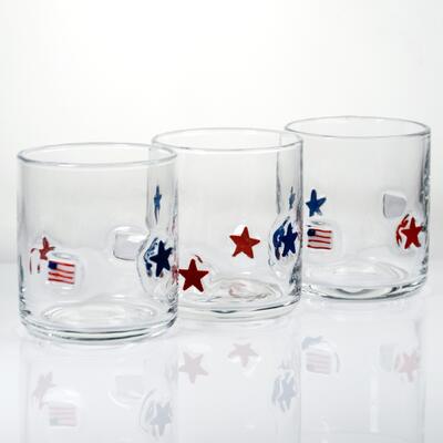 qualidade Ícone de Vidro Patriótico Soprado à Mão com Capacidade de 400ml - Copo Transparente para Whisky e Coquetéis fábrica