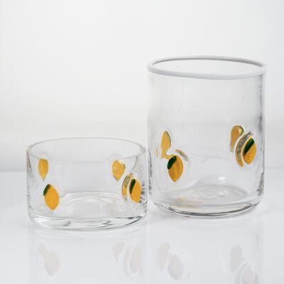 qualidade Copo de vidro de cristal sem chumbo de 400 ml soprado à mão - Vidro de uísque versátil para suco e café fábrica