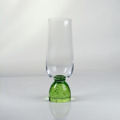 qualidade Copo de vidro de cristal de base de bolhas feito à mão com vidro de cristal livre de chumbo para jantar elegante fábrica