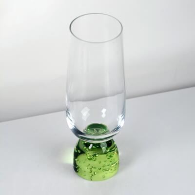 qualidade Copo de vidro de cristal de base de bolhas feito à mão com vidro de cristal livre de chumbo para jantar elegante fábrica