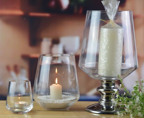 qualidade Candeeiros de pilares antigos feitos à mão com pé de prata fábrica