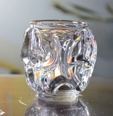 qualidade Carregadores de velas de vidro de vidro único, de vidro transparente para tealight. fábrica