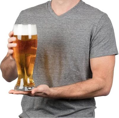 qualidade Vidros de cerveja artesanal transparentes de tamanho extra 53 oz fábrica