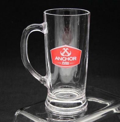 qualidade Promoção Marcada 21 Oz Bier Glass Stein Com Decal de Cor fábrica