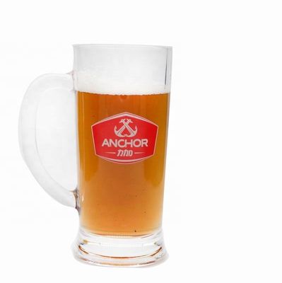 qualidade Promoção Marcada 21 Oz Bier Glass Stein Com Decal de Cor fábrica