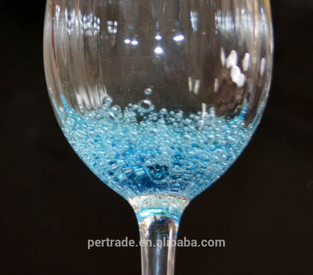 qualidade Copo de vinho azul feito à mão com bolhas cintilantes fábrica
