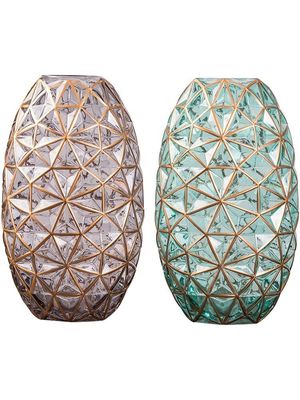 qualidade Vaso de vidro decorativo pintado à mão para casamento fábrica