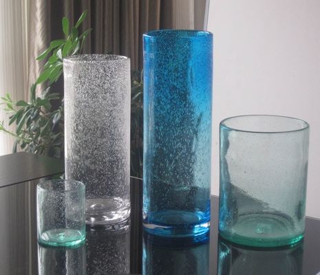 qualidade Vaso de vidro decorativo de parede espessa de cor sólida feito à mão fábrica