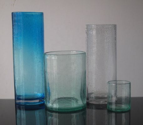qualidade Vaso de vidro decorativo de parede espessa de cor sólida feito à mão fábrica