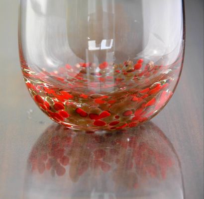 qualidade Vidro de fundo de pedra de ouro SGS 300 ml vidro de uísque feito à mão fábrica