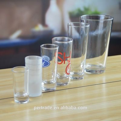 qualidade Vidro Branco Alto Logotipo de Cores Personalizadas Tequila Shot Glass, Cristal Shot Glasses fábrica