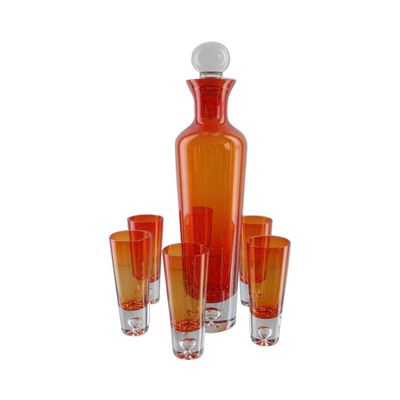 qualidade Conjunto de vidros de vidro de forma redonda de 6 cores únicas para vodka fábrica