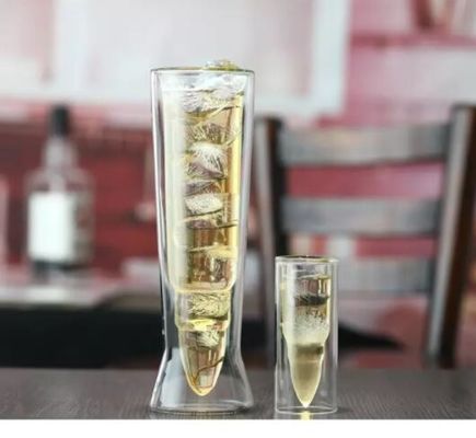 qualidade Vidros únicos de 45 ml em forma de bala fábrica