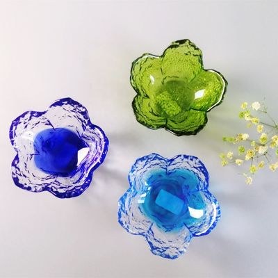 qualidade Ins Cherry Blossom Glass Sauce Plates para a mesa do jantar fábrica