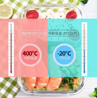 qualidade Caixas de almoço de vidro prensado de borosilicato com tampa de bloqueio fábrica