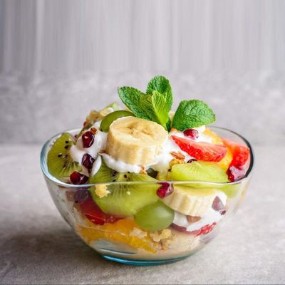 qualidade Placas de carregador de vidro transparentes e duráveis, taça de vidro para salada de frutas fábrica