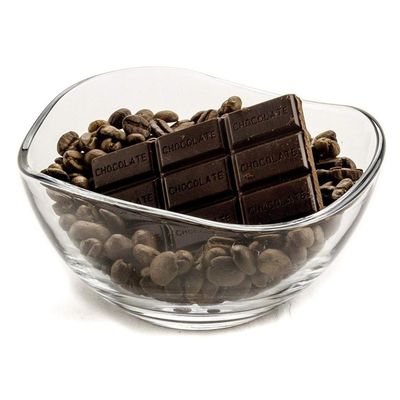 qualidade Placas de carregador de vidro transparentes e duráveis, taça de vidro para salada de frutas fábrica