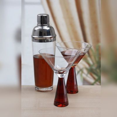 qualidade Conjunto completo de copos de coquetel de cristal, copos de martini. fábrica