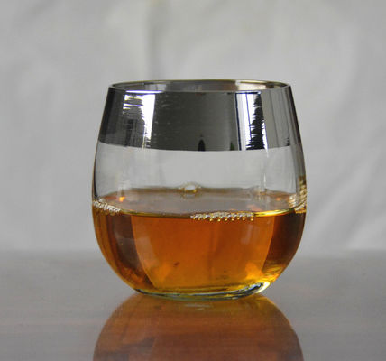 qualidade Vidros de bebida com borda de prata, revestidos por íons de platina fábrica