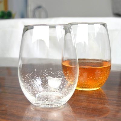 qualidade 500 ml de vidros transparentes sem caules para whisky, vidros para vinho fábrica