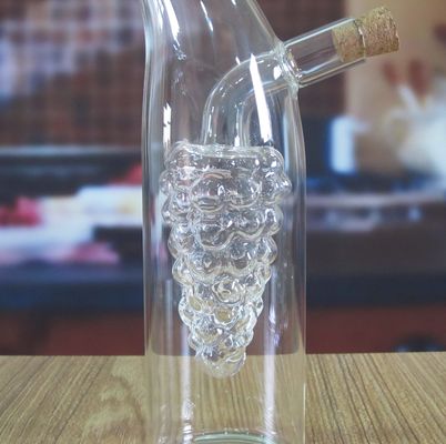 qualidade Cartucho de vidro da forma da uva da dupla camada com a tampa para o óleo fábrica