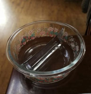 qualidade Dois potes de borosilicato, frascos de vidro transparente, tigelas de vidro com tampa. fábrica