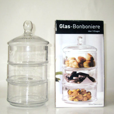 qualidade Jarros de armazenamento em 3 camadas empilháveis e com tampa fábrica