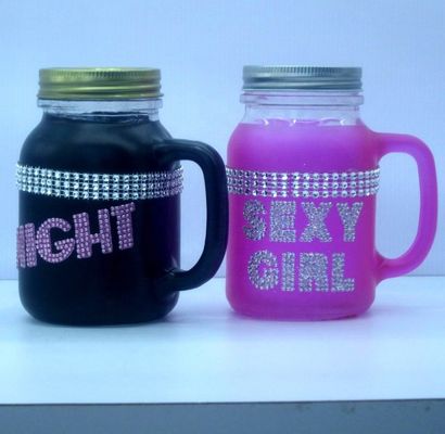 qualidade Cor Diamante Fontes Vaso de vidro pintado à mão Para cozinha fábrica