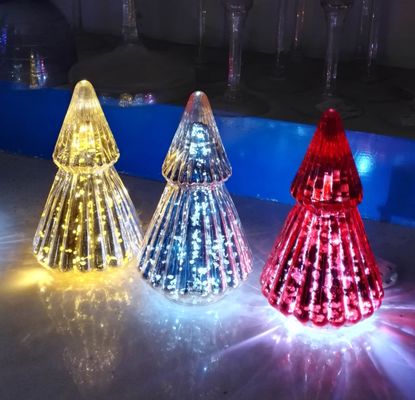qualidade Módulo de árvore de Natal de vidro LED soprado à mão fábrica