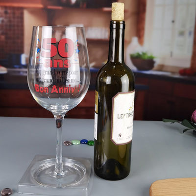qualidade Vidro de vinho gigante de 1 litro com decoração de aniversário fábrica