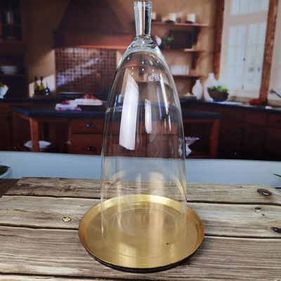 qualidade Cloche de cúpula de vidro transparente sem chumbo de 21" fábrica